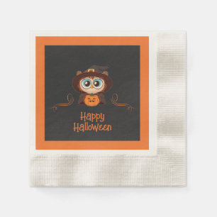 Owl/Fall/Autumn/Halloween/pumpkin Napkins