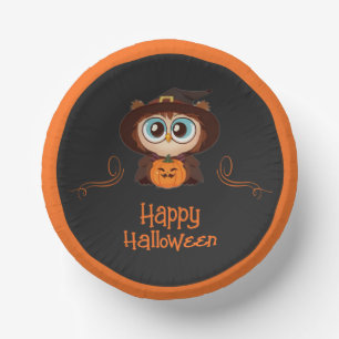 Owl/Fall/Autumn/Halloween/pumpkin Paper Bowls