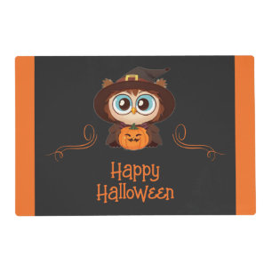 Owl/Fall/Autumn/Halloween/pumpkin Placemat
