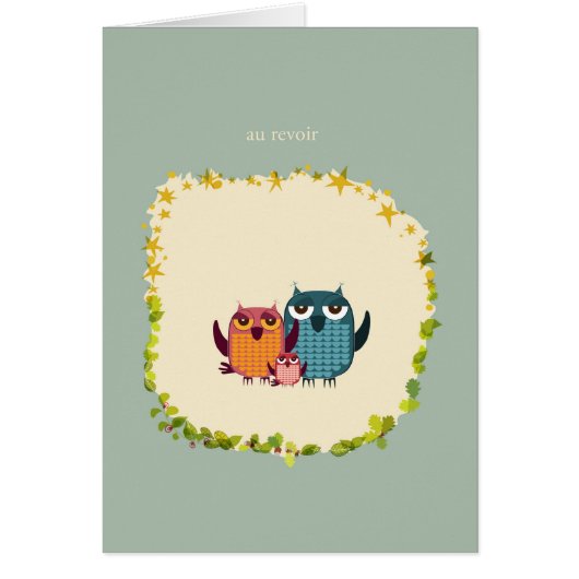 owl family cards (Front)