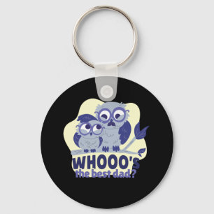 Owl Family Gift For Daddy Keychain