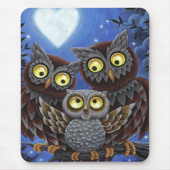 Owl Family Mousepad (Front)