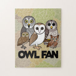 Owl Fan 10x14 Photo Puzzle