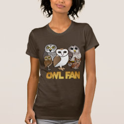 Owl Fan Women's American Apparel Fine Jersey Short Sleeve T-Shirt
