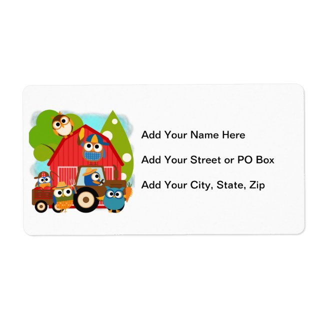 Owl Farmers Label (Front)