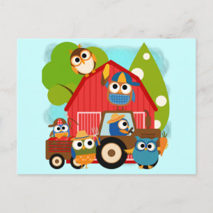 Owl Farmers Postcard