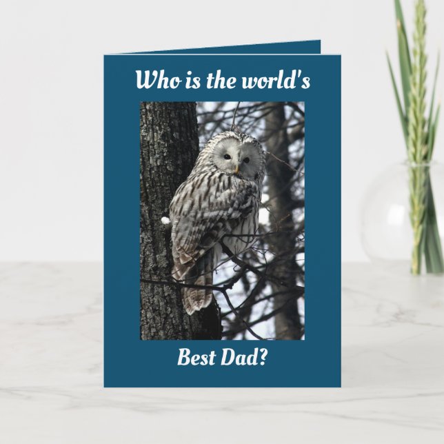 Owl Father's Day Card (Front)