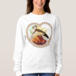 Owl Finches Realistic Painting Realistic Painting Sweatshirt