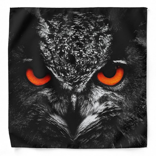 Owl fire eyes bandana (Front)