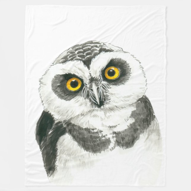 Owl Fleece Blanket (Front)