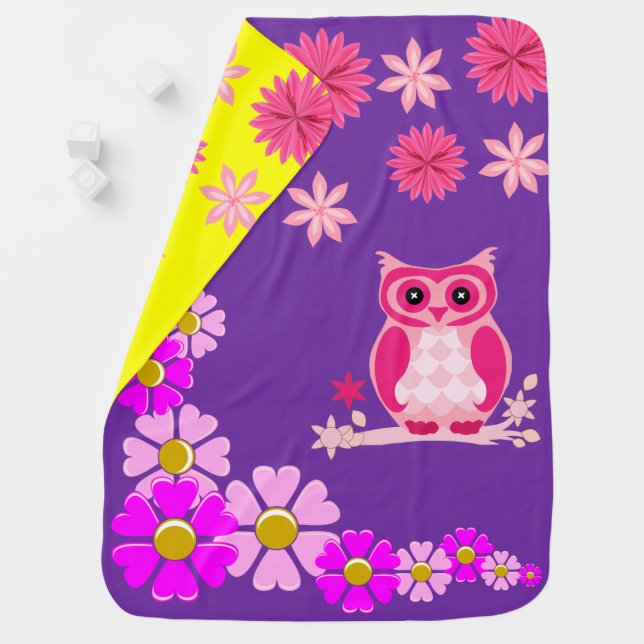 Owl Fleece Blanket (In Situ)