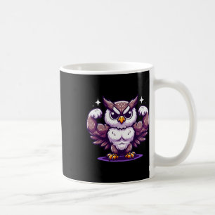 Owl Flexing Muscles Fan Lover Bodybuilding Gym Wor Coffee Mug