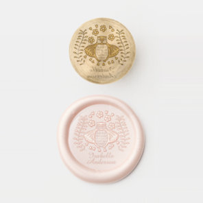 Owl Floral Personalized Wax Seal Stamp