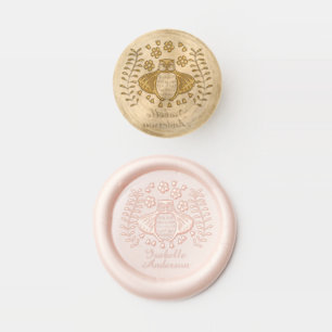 Owl Floral Personalized Wax Seal Stamp