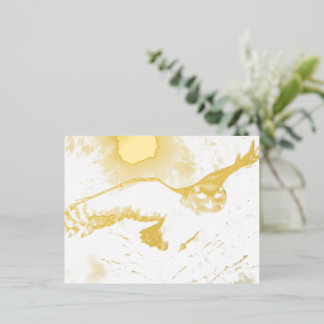 Owl Foil Holiday Postcard