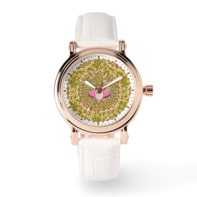 Owl Folk Olive Watch (Front)