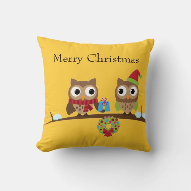 Owl Friends with Gift Pillow (Front)
