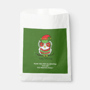 Owl Funny Christmas Cute Kids Favor Bag