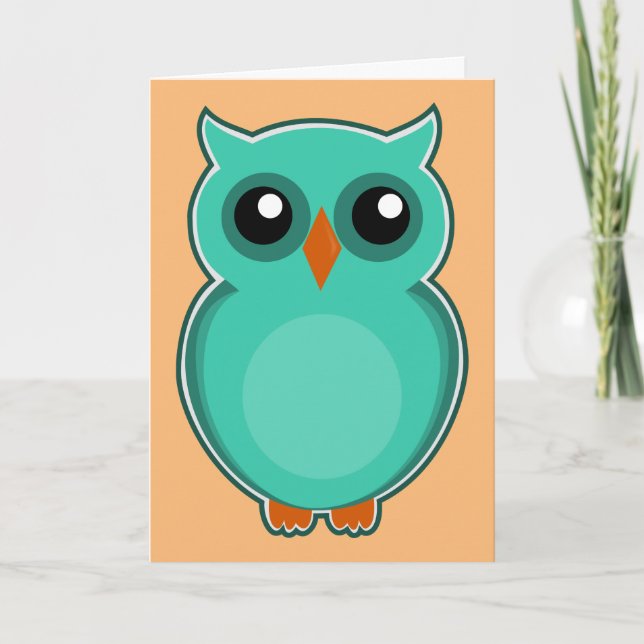 OWL FUNNY HOOT BIRTHDAY CARD (Front)