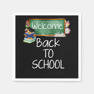 Owl Gift   Back To School Welcome Student -Teacher Napkins