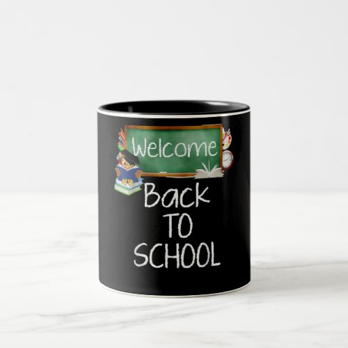 Owl Gift  Back To School Welcome Student _Teacher Two_Tone Coffee Mug