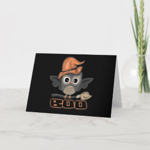 Owl Gift   Boo Cute Owl Kids Halloween Tawny Owl Card