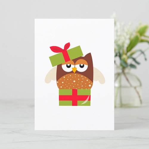 Owl Gift Invitation