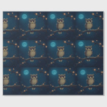 Owl gift rapping  wrapping paper