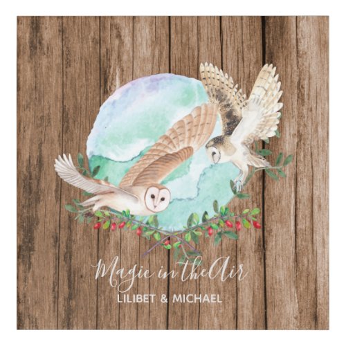 OWL GIFTS _ Personalized Acrylic Print