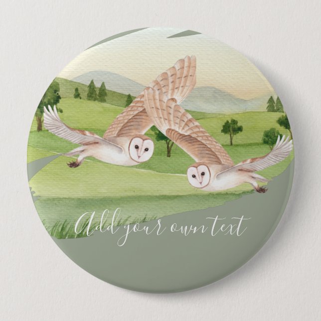 OWL GIFTS - Personalized Button (Front)