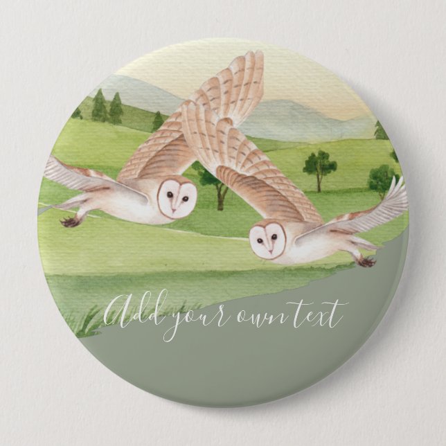OWL GIFTS - Personalized Button (Front)