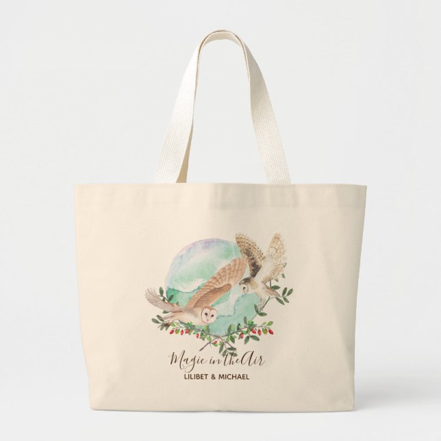 OWL GIFTS - Personalized Large Tote Bag (Front)