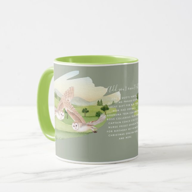 OWL GIFTS - Personalized Mug (Front Left)