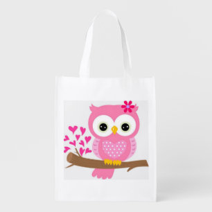 Owl Grocery Bag