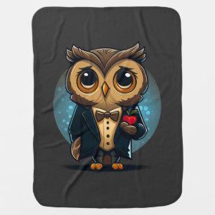 Owl Groom in Love: Perfect Valentine's Day Gift Baby Blanket