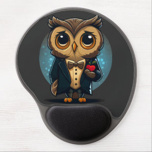 Owl Groom in Love: Perfect Valentine's Day Gift Gel Mouse Pad