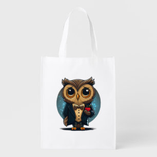 Owl Groom in Love: Perfect Valentine's Day Gift Grocery Bag