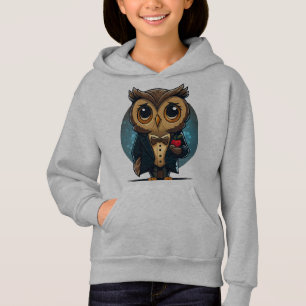 Owl Groom in Love: Perfect Valentine's Day Gift Hoodie