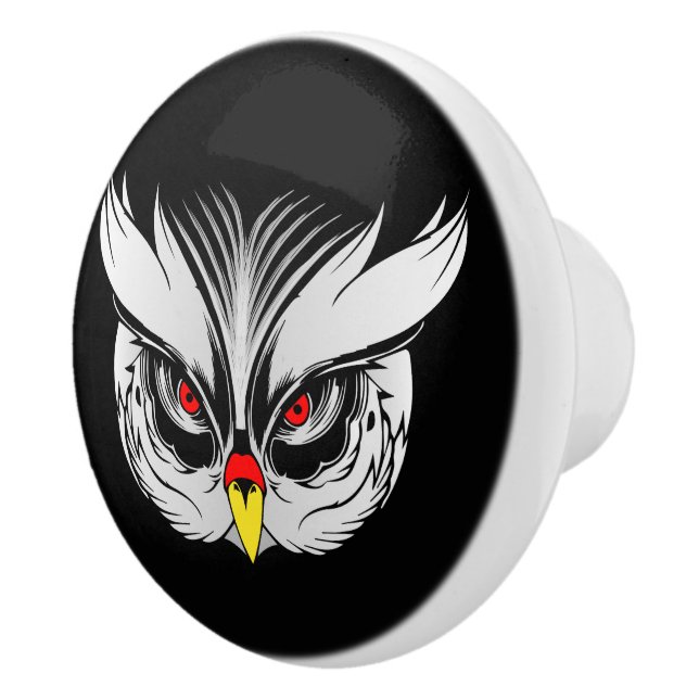 Owl head ceramic knob (Right)