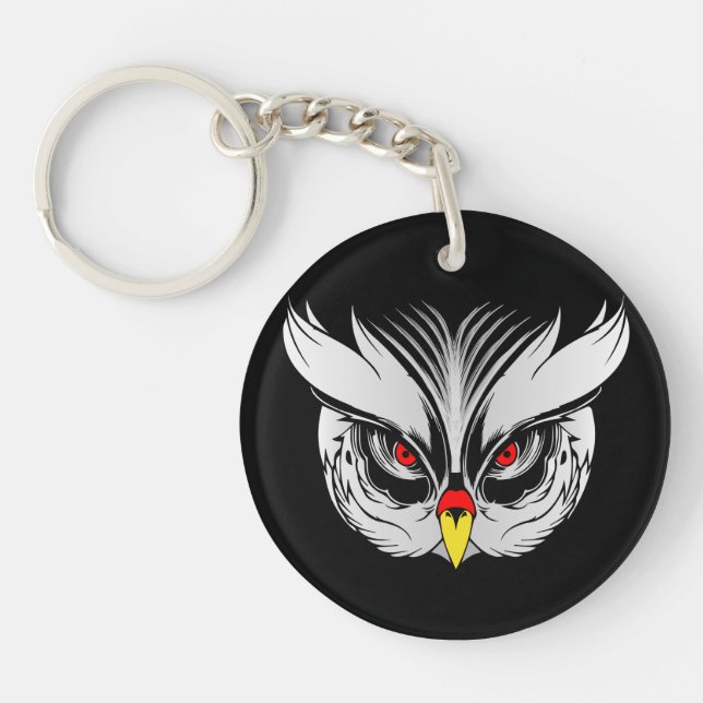 Owl head keychain (Front)