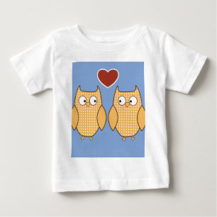 Owl heart love baby T-Shirt