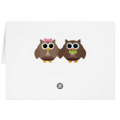 Owl Heart You Forever Cards (Back Horizontal)
