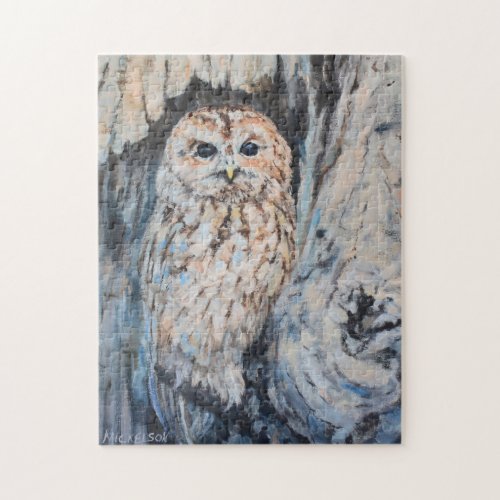 Owl Hideout Fine Art Jigsaw Puzzle