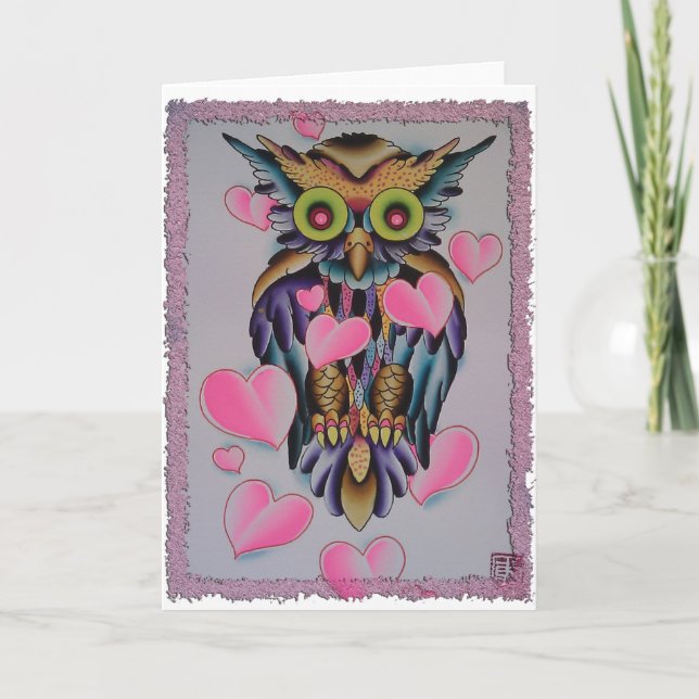 owl holiday card (Front)