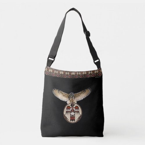 Owl Hopi Harvest Moon   crossbody bag