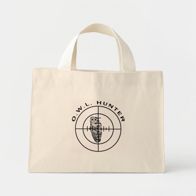 owl hunter v3 mini tote bag (Front)