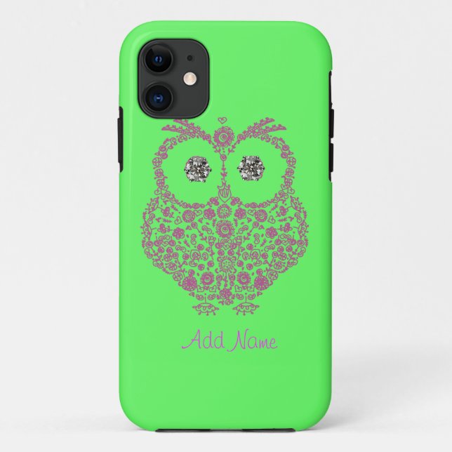 OWL I Phone 5 Case  BLING (Back)