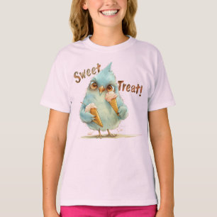 Owl Ice Cream Sweet Treat T-Shirt