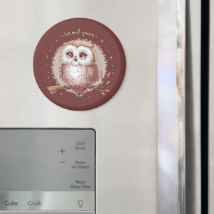 Owl Illustration Cute Whimsical Cottagecore Magnet