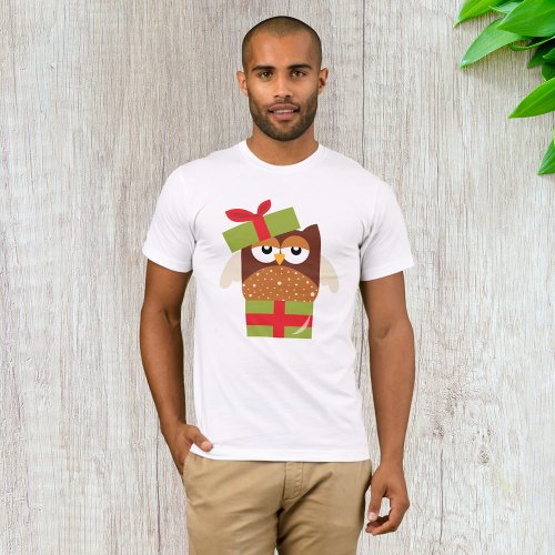 Owl In A Gift Box T_Shirt